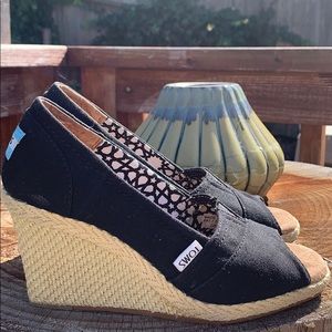 Toms wedge peep toe